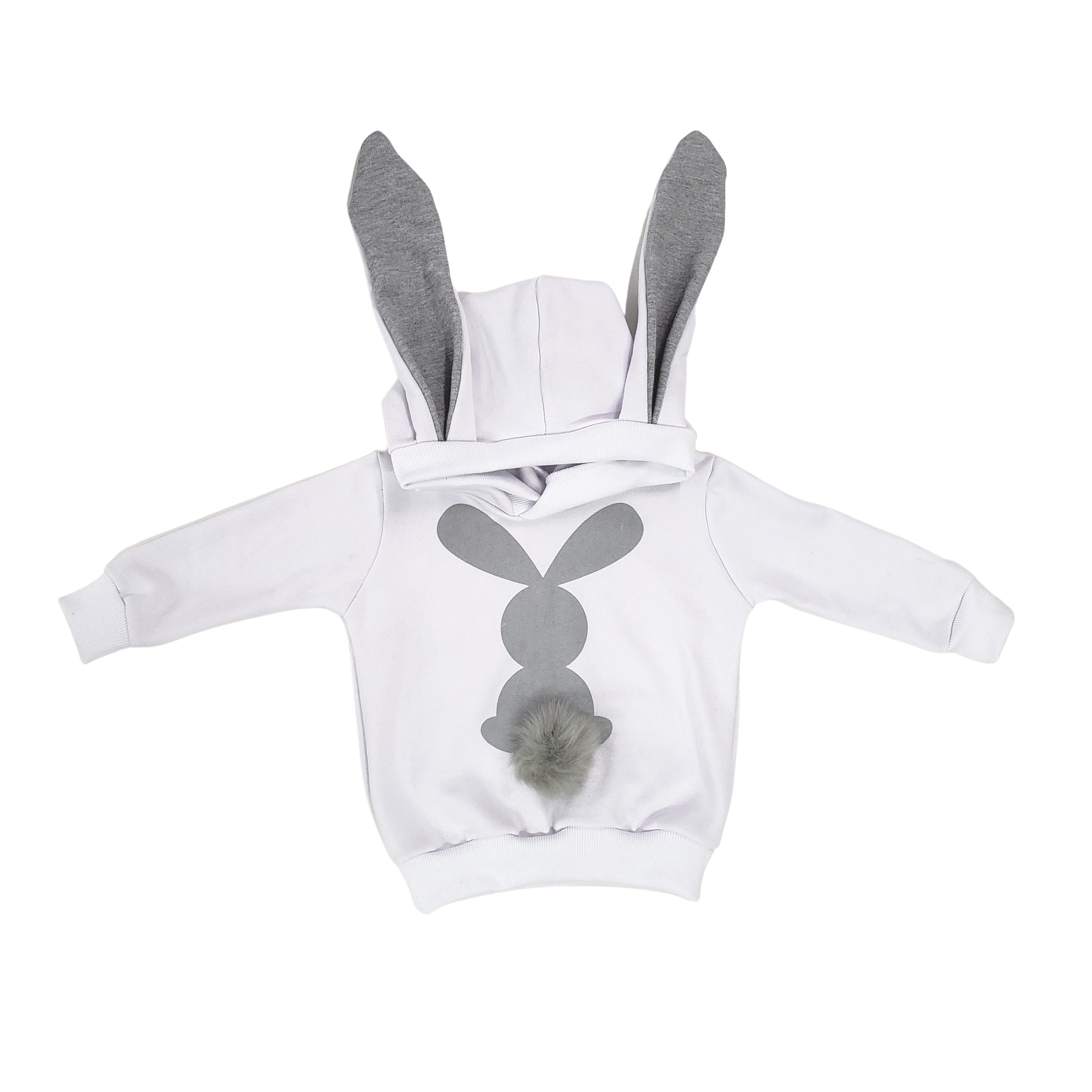 Blusa Moletom Branco Coelho