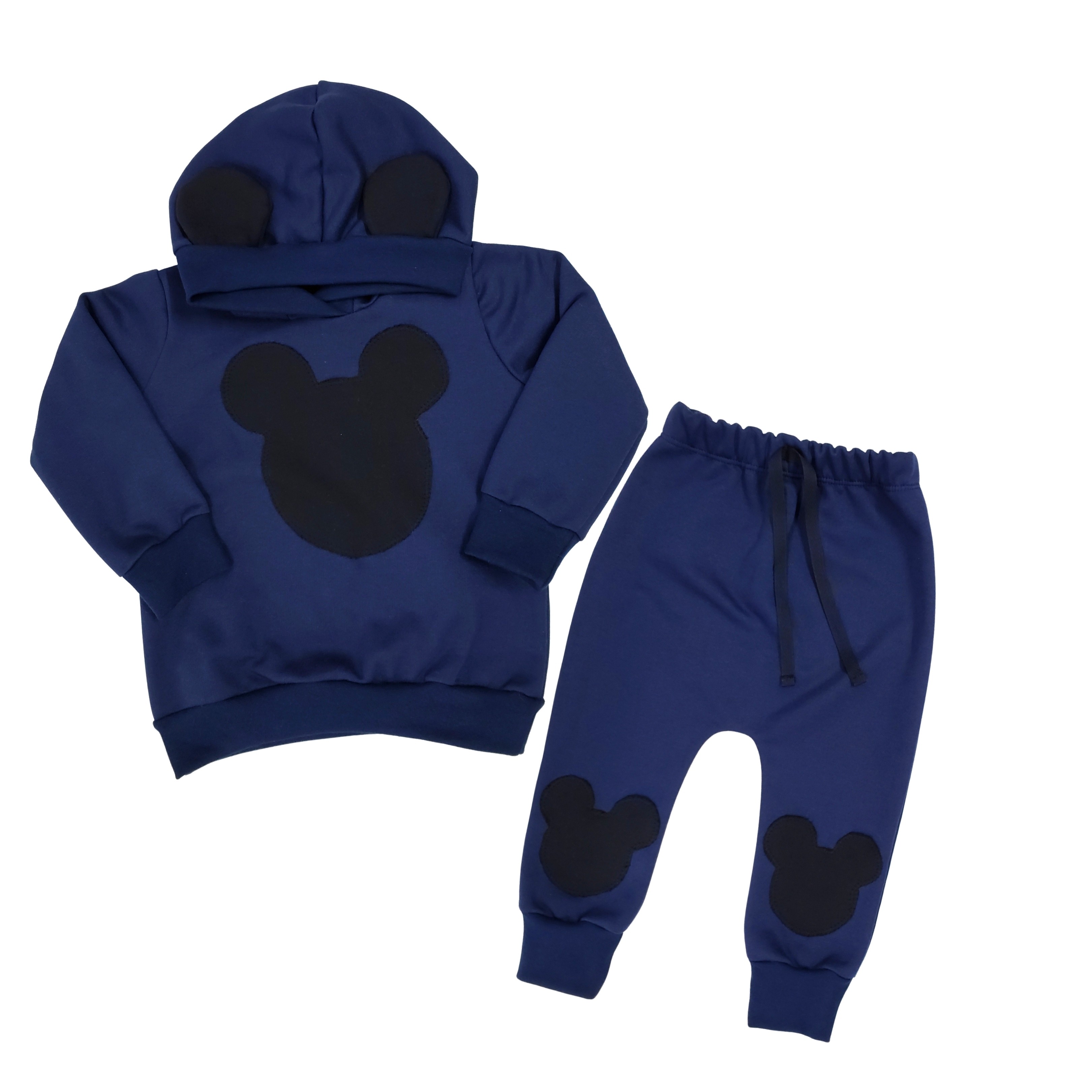 Conjunto Mickey Bordado Marinho