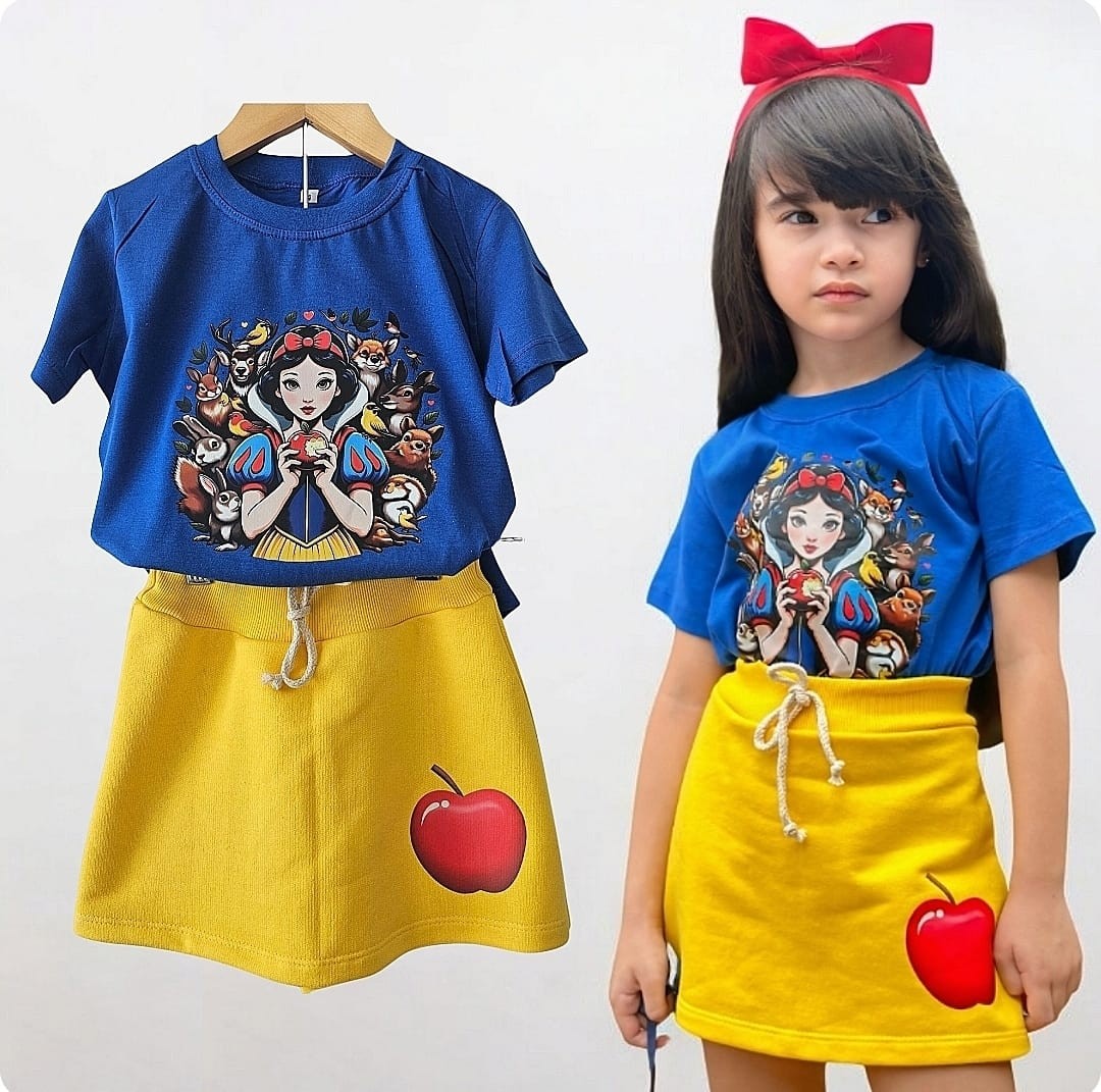 Conjunto verão princesa branca de neve