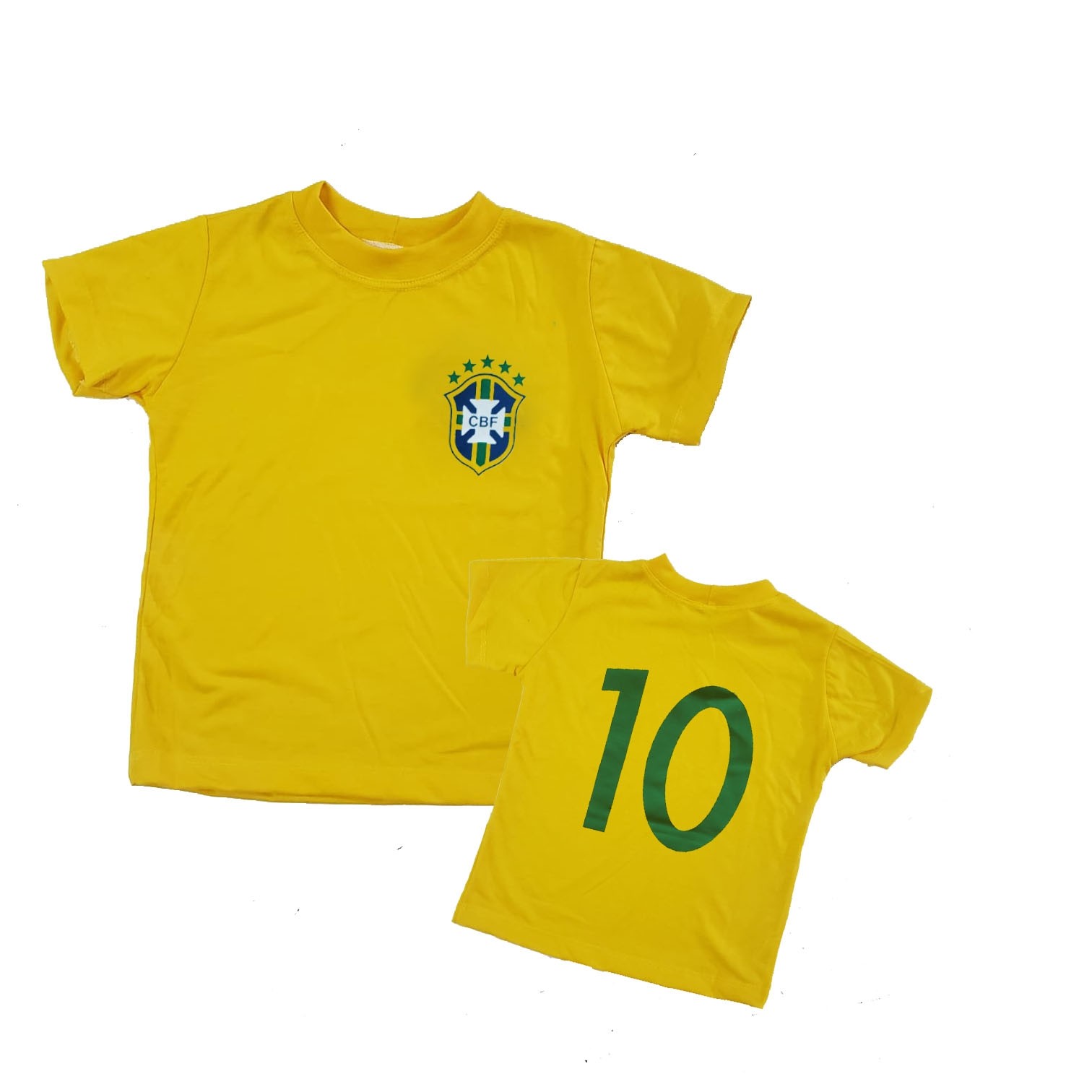 camiseta curta amarela Brasil