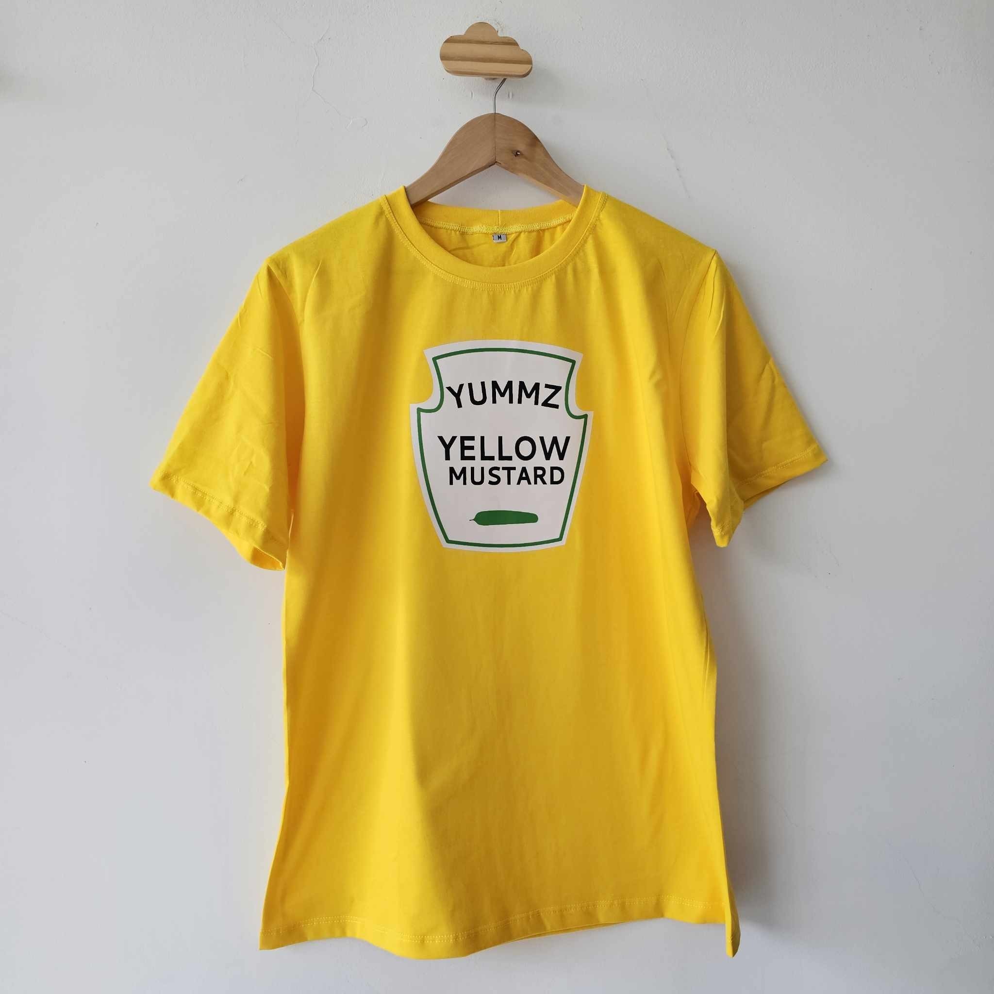Camiseta amarela mostarda 
