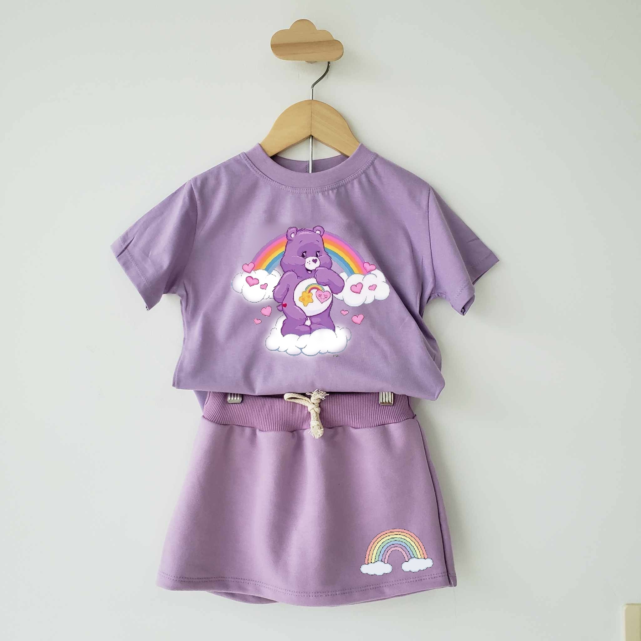 Conjunto verão ursinhos carinhosos lilas