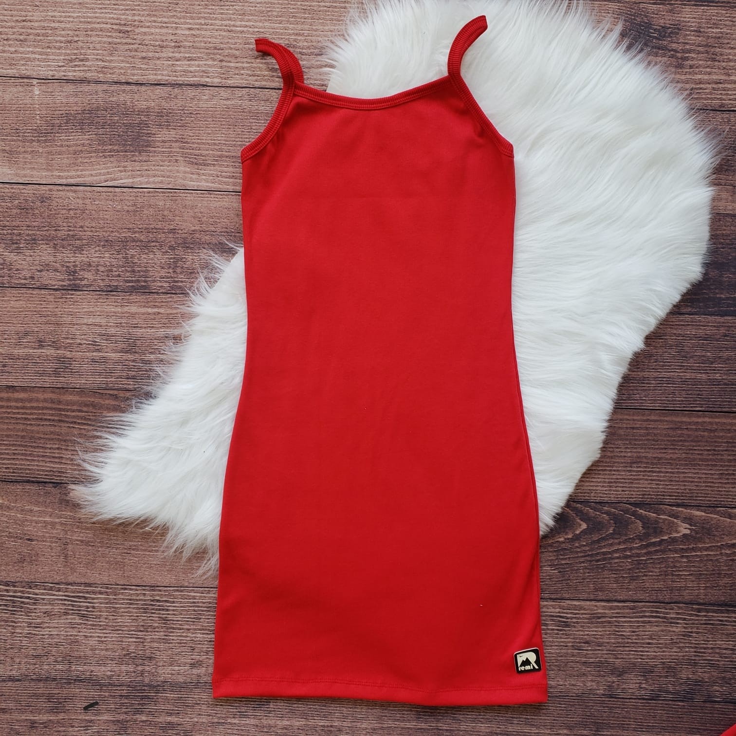 Vestido de Alcinha Adulto Ribana Vermelho