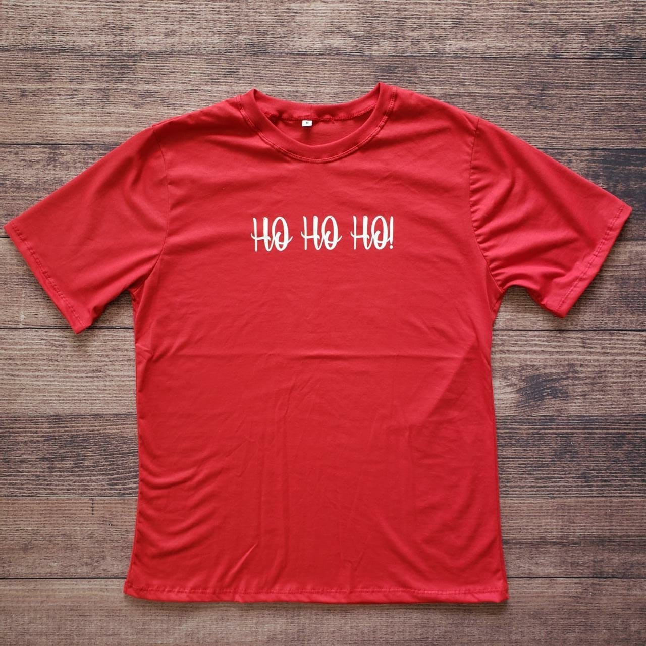 Camiseta Adulto Vermelho Hohoho