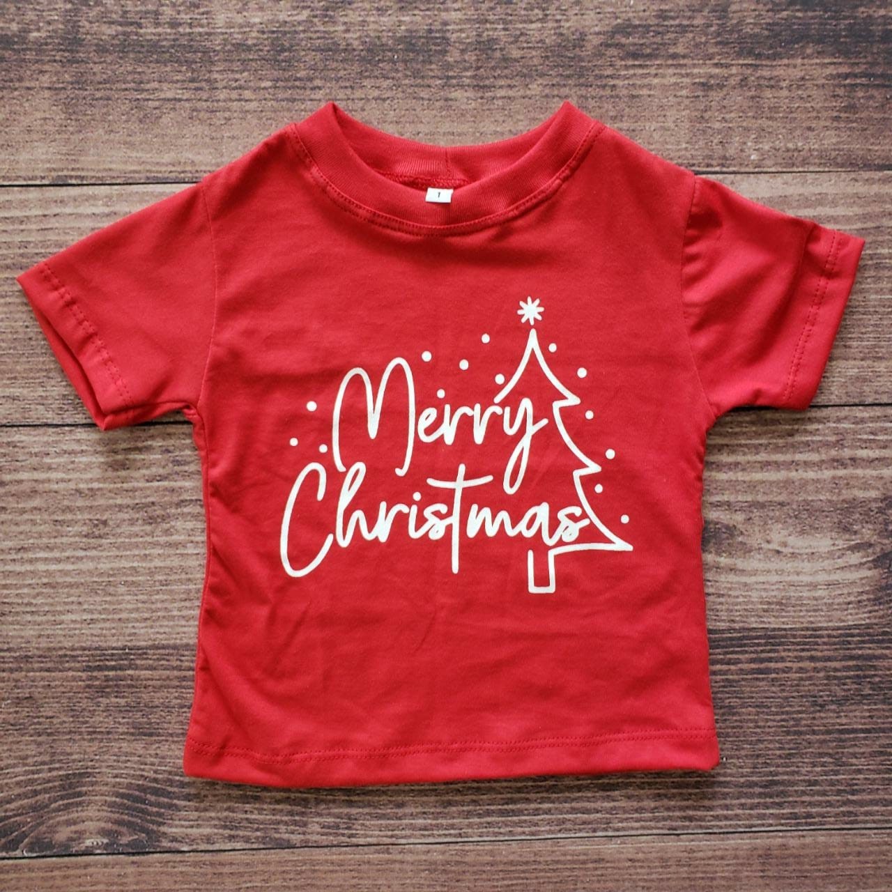 Camiseta Vermelho Merry Christmas - Camisetas - Natal - Bequinha Kids