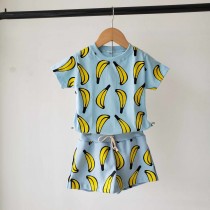 Conjunto azul banana feminino