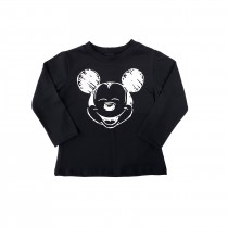 Camiseta Longa Preto Mickey