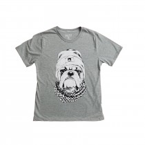 Camiseta Cinza Bulldog Adulto