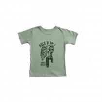 Camiseta Verde Sálvia Guitarra Costela