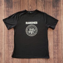 Camiseta Preto Ramones Adulto