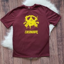 Camiseta Bordô Chernobyl Adulto