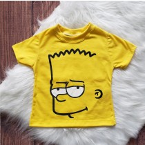 Camiseta Infantil Amarela Bart Simpson