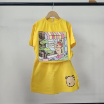 conjunto verão feminino amarelo bobbie goods