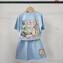 Conjunto verão feminino azul bebe bobbie goods 