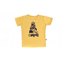 Camiseta Amarelo Let's Go Camping