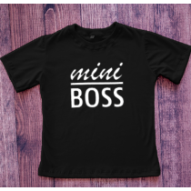 Camiseta Mini Boss Preto
