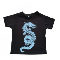 Camiseta Preto Dragão Azul