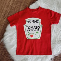 Camiseta curta ketchup