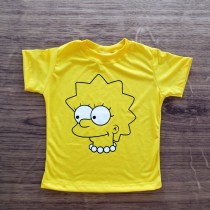 Camiseta amarela Lisa Infantil