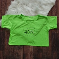 Cropped Camisão Adulto Verde Neon Hope
