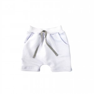 Short Branco Com Bolso