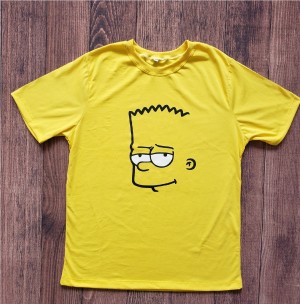 Camiseta Amarela Bart Simpson Adulto