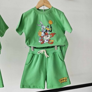 Conjunto masculino Looney Tunes verde 