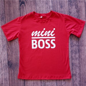 Camiseta Mini Boss Vermelho