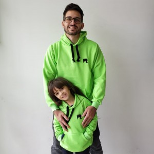 Kit Blusa moletom Verde Neon