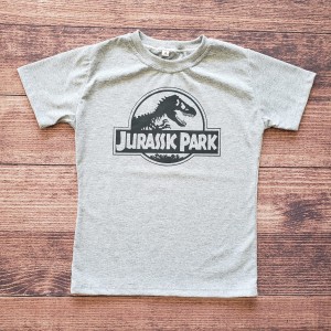 Camiseta Cinza Jurassic Park