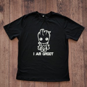 Camiseta Preta I am Groot Adulto