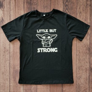 Camiseta Preto Little But Strong Adulto