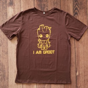 Camiseta Marrom I am Groot Adulto