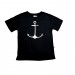 Camiseta Preto Âncora Adulto